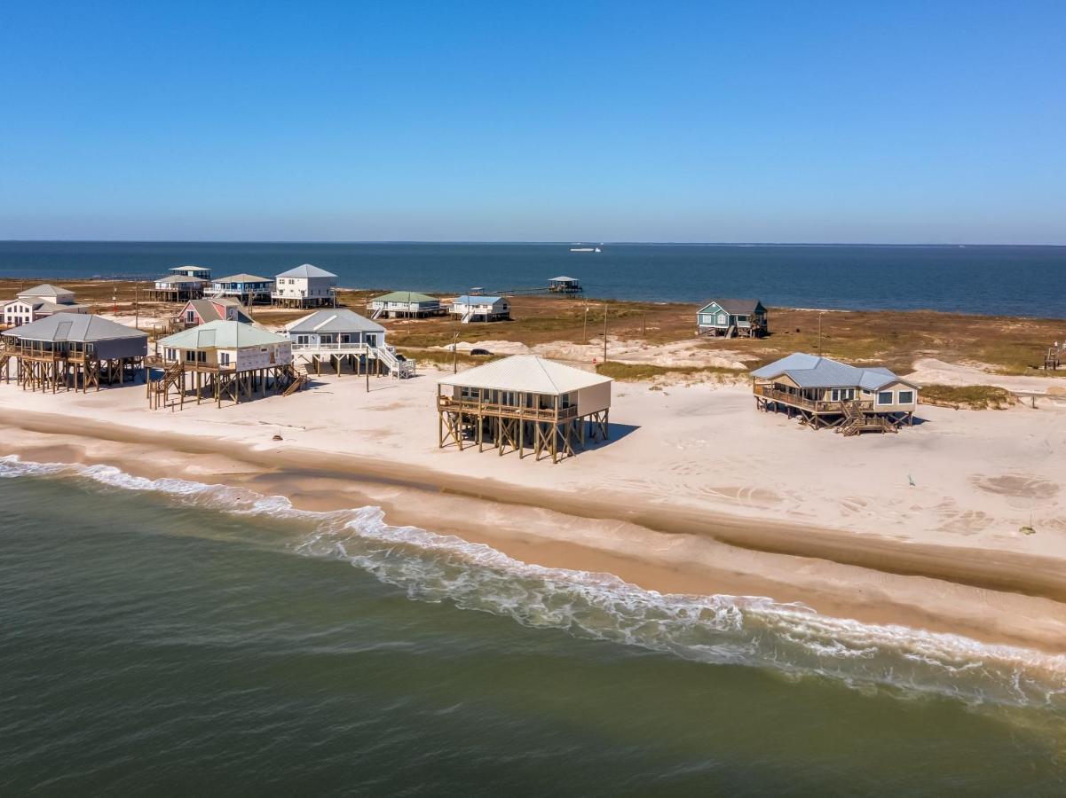 Marisol - Pet Friendly And Gulf Front! Enjoy The Large Deck With Amazing Views! Home Dauphin Island Kültér fotó